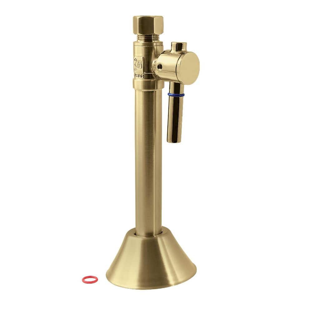 Vintage 1/2 in. Sweat x 3/8 in. O.D Comp Brass Straight Shut Off Valve in Brushed Brass price history on PriceWatchPro