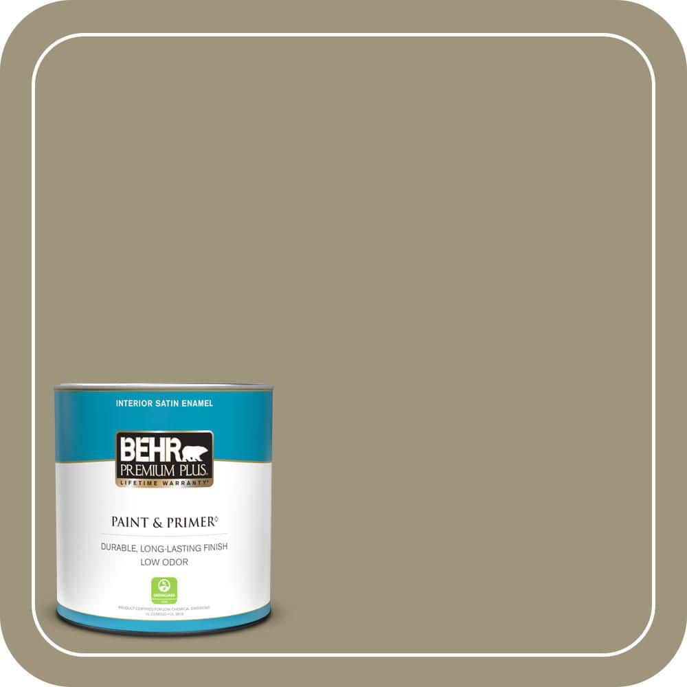 1 qt. #760D-5 Shortgrass Prairie Satin Enamel Low Odor Interior Paint & Primer price history on PriceWatchPro
