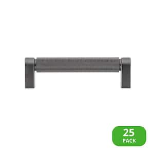 Kent Knurled 4 in. (102 mm) Matte Black Drawer Pull (25-Pack)