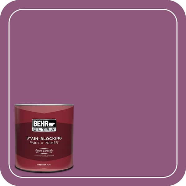 BEHR ULTRA 1 qt. #PPU1-18 Peru Extra Durable Flat Interior Paint & Primer