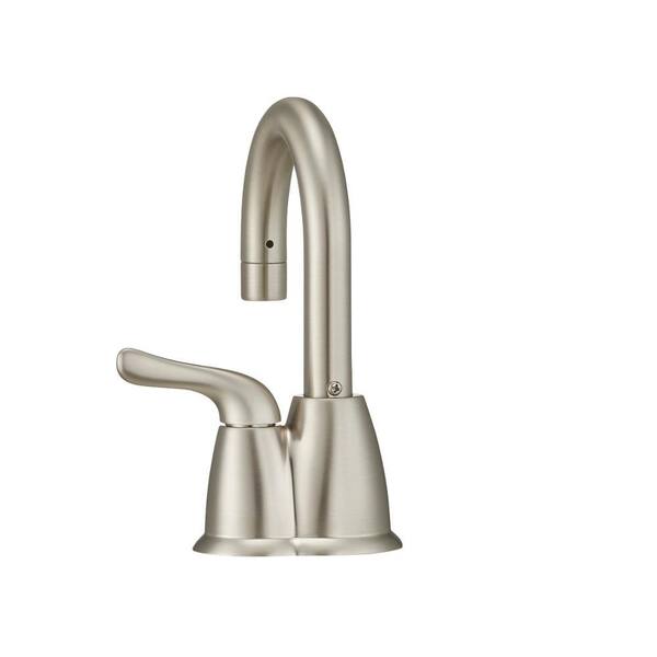 InSinkErator Invite HOT150 Instant Hot Water Dispenser w/ Standard  Filtration System u0026 1-Handle 6.25 in. Faucet in Satin Nickel  H-HOT150SN-SS/F-1000S - The Home Depot