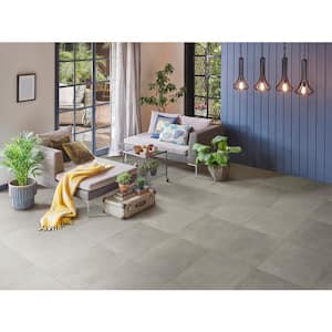 Astorino Platinum 24 in. x 24 in. Matte Porcelain Stone Look Floor and Wall Tile (16 sq. ft./Case)