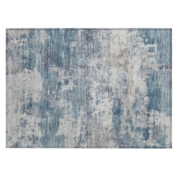 Chantille Machine Washable Indoor/Outdoor Abstract ACN2366 Blue 2 ft. x 3 ft. Accent Rug