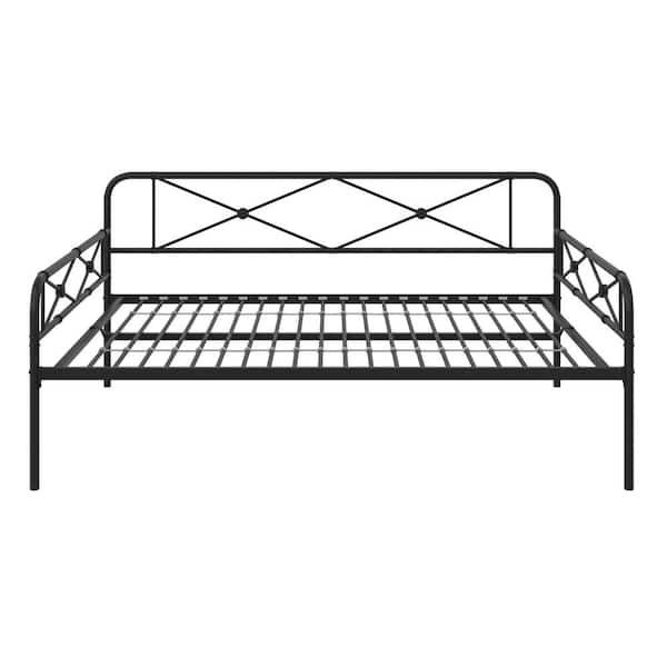 REALROOMS RealRooms Allysa Metal Daybed, Full, Black