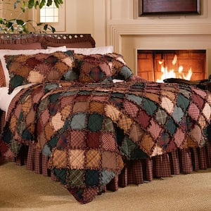 Campfire 2-Piece Brown Cotton Twin Quilt Set