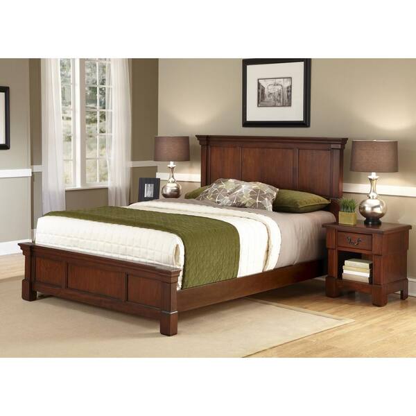 Homestyles The Aspen Collection Cherry, Cherry Finish King Headboard