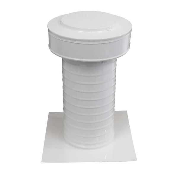 Active Ventilation 6 in. Dia Aluminum Keepa Static Vent for Flat Roofs in White