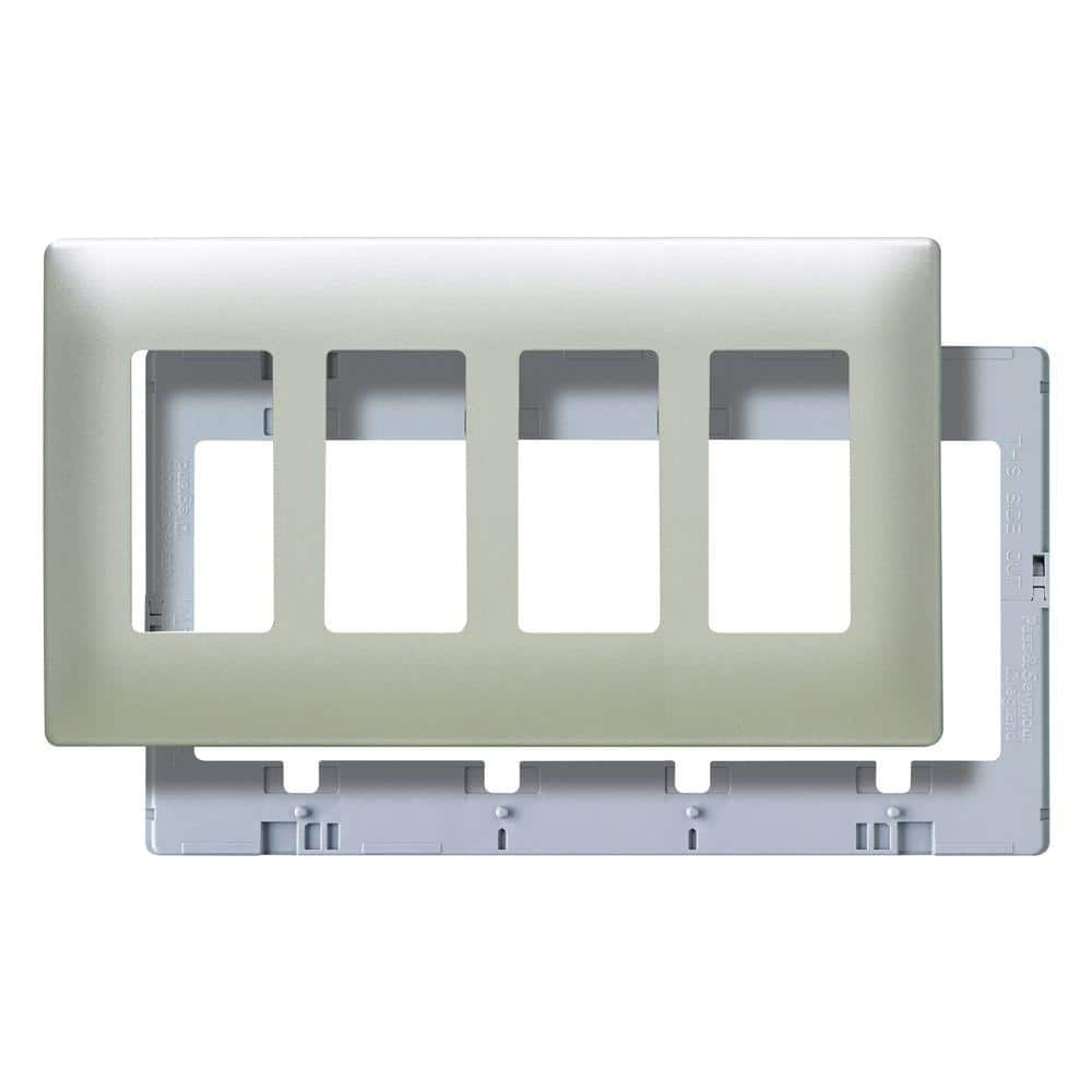 Metallic 4-Gang Decorator/Rocker Wall Plate price history on PriceWatchPro