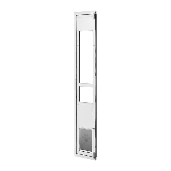 12.25 in H x 8.25 in W Dog Door for Sliding Glass Doors,  Aluminum Frame, Pet Doors 75 7/8in. to 80 11/16in.