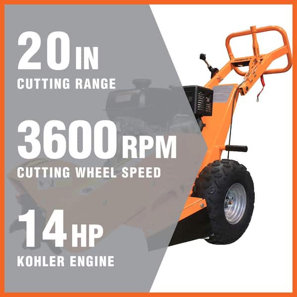 Power King 11 in. 14 HP Commercial Kohler Gas Powered Stump