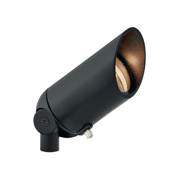 Lumacore 3000K Adjustable Lumen Black Hardwired LED Outdoor Spotlight with Variable Wattage
