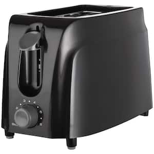 2-Slice Black Toaster with Cool-Touch Exterior
