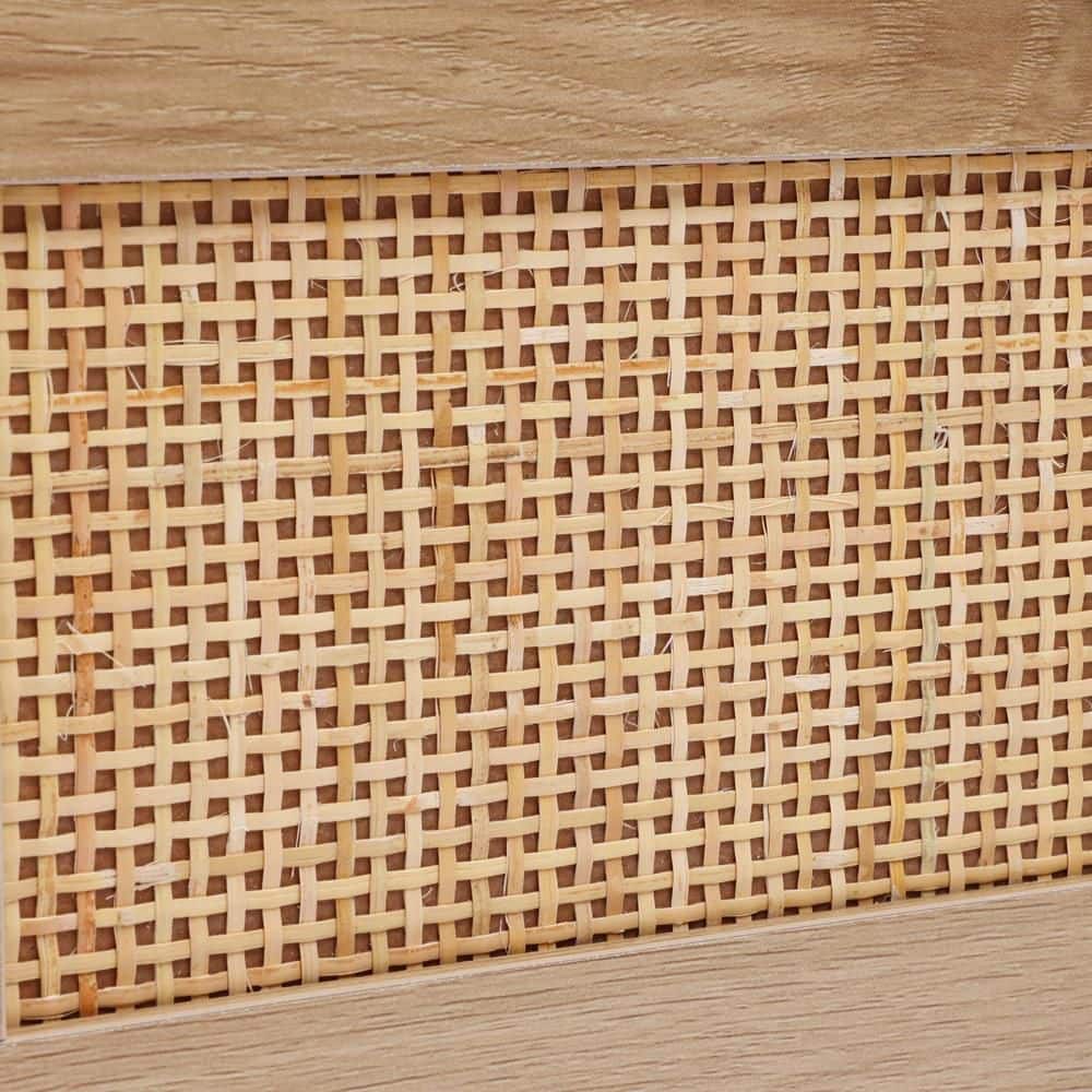 Light Oak Woodgrain Mid-Century Modern 6-Drawer Dresser