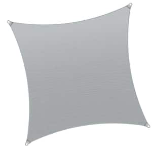 16 ft. x 18 ft. Rectangle Super Ring Sun Shade Sail 260 GSM Heavy Duty - Gray