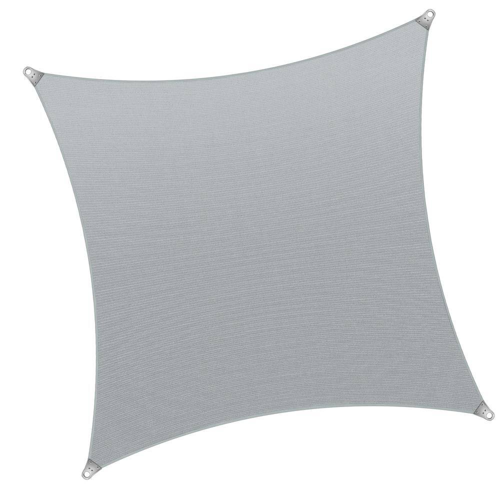22 ft. x 22 ft. Square Super Ring Sunshade Sail 260 GSM Heavy Duty - Gray price history on PriceWatchPro