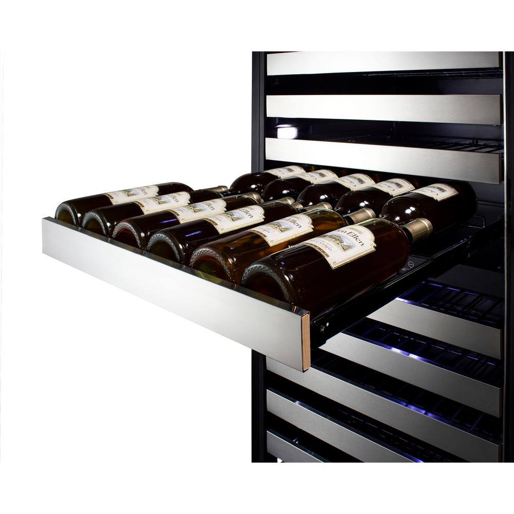 116-Bottle Stainless Steel Dual Zone Wine Cellar