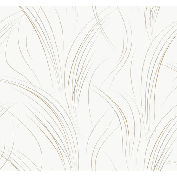Graceful Wisp White Wallpaper