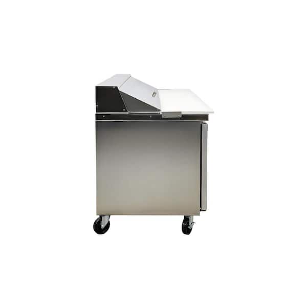 60.2 in. 14.33 cu. ft. Mega Top NSF ETL Commercial Refrigerator Sandwich Prep Table ESP61 Stainless