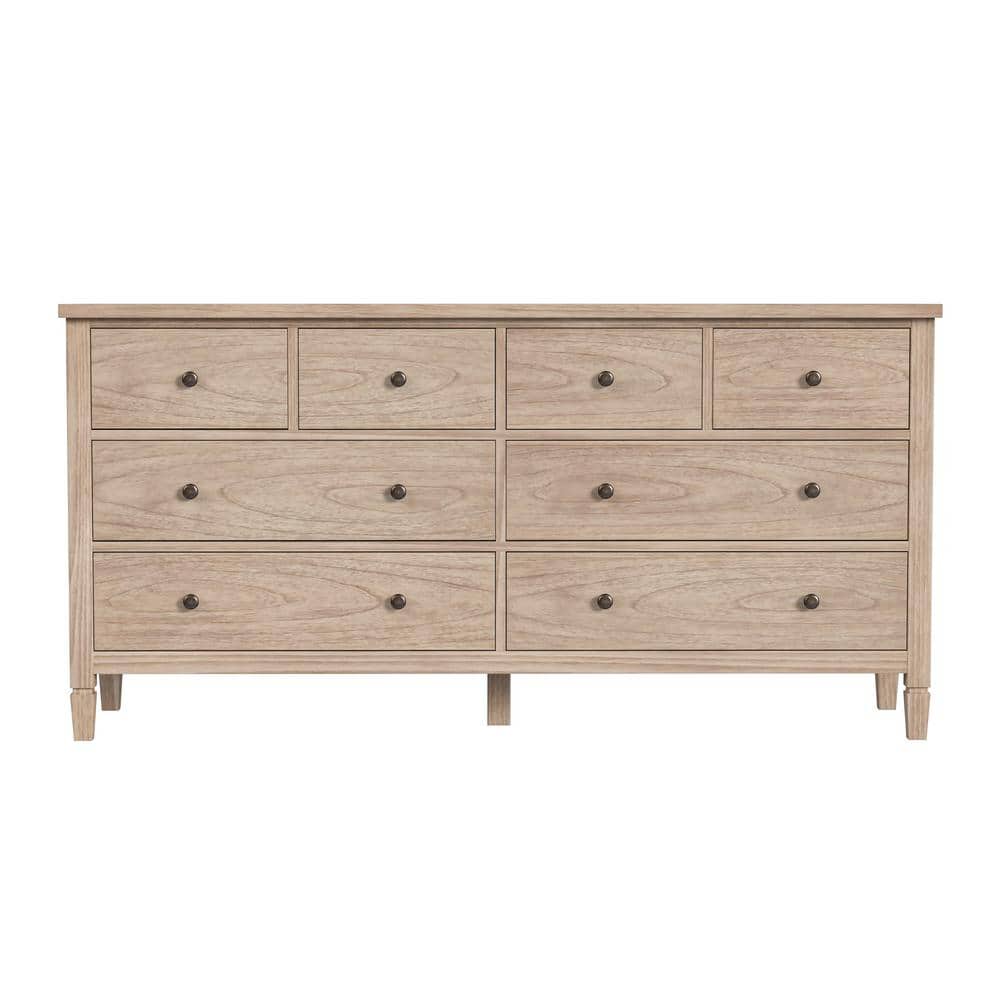 Flagstaff Natural Wood 8-Drawer Double Dresser