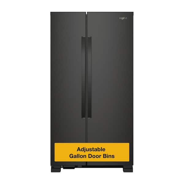 25 cu. ft. Side by Side Refrigerator in Black