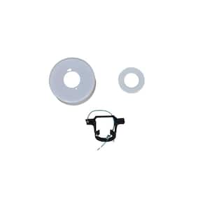 Metarie 24 in. White Ceiling Fan Replacement Mounting Bracket and Canopy Set