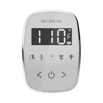 ButlerTouch Steam Shower Control Package with TempoTouch Control and Steamhead in Polished Brass