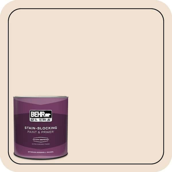 BEHR ULTRA 1 qt. #W-F-110 Chamois Cloth Extra Durable Eggshell Enamel Interior Paint & Primer