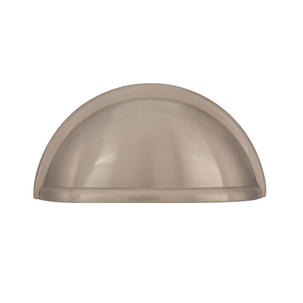 Satin Nickel 3-Inch Traditional Cabinet Cup Pull