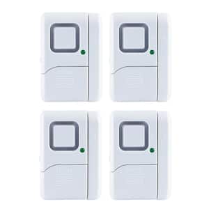 Battery Operated Magnetic Window and Door Alarms (4-Pack)