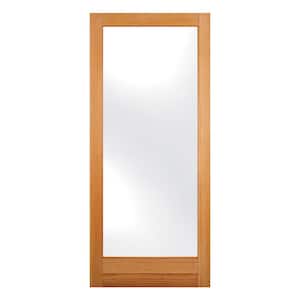 24 in. x 80 in. Solid Wood Full Lite Satin Etch Glass Ovolo Sticking Unfinished Douglas Fir Wood Interior Door Slab