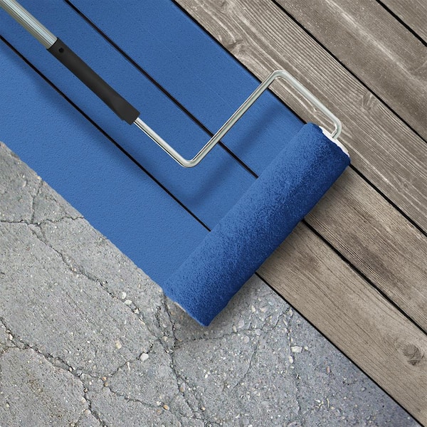 1 gal. #T18-17 Wide Sky Textured Low-Lustre Enamel Interior/Exterior Porch and Patio Anti-Slip Floor Paint