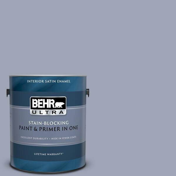 BEHR ULTRA 1 gal. #UL240-8 Great Falls Satin Enamel Interior Paint and Primer in One