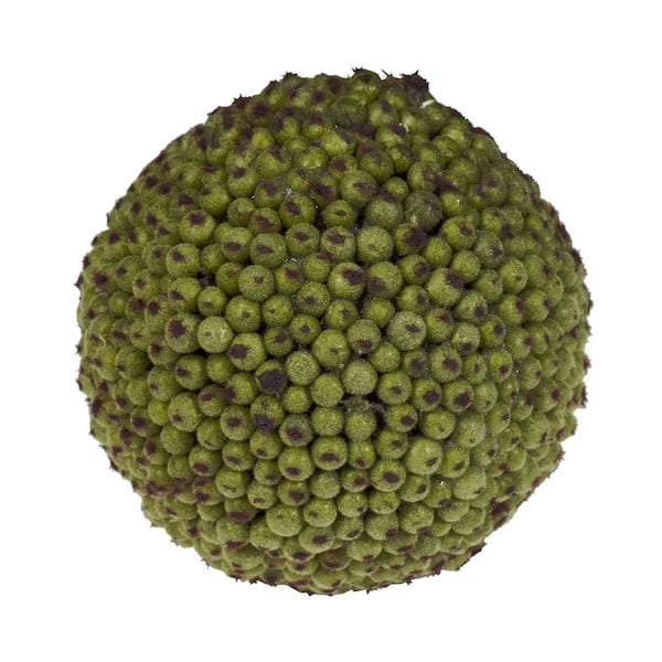 Nearly Natural 4 in. H Green Berry Ball (Set of 6) 4795