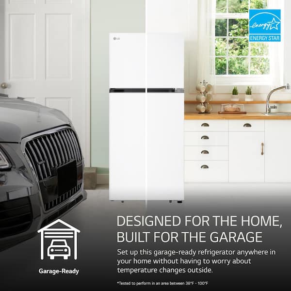LG 28 in. 18 cu. ft. Top Freezer Garage-Ready Refrigerator in