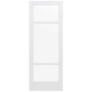 36 in. x 96 in. MODA Primed PMC1031 Solid Core Wood Interior Door Slab w/Clear Glass