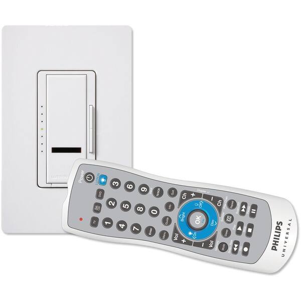 Lutron Maestro IR 600-Watt Multi-Location Dimmer with Universal Remote Control - White-DISCONTINUED