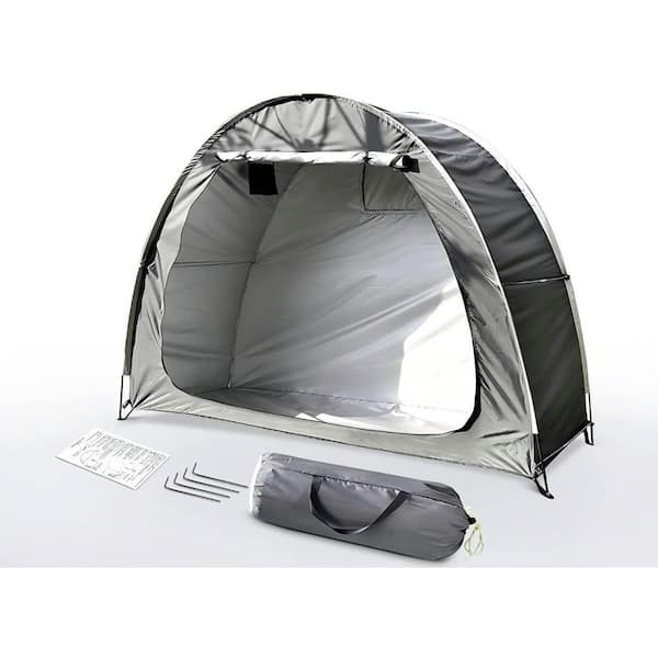 Poloma Portable Foldable Outdoor Bike Storage Tent 6.5 ft. x 2.7 ft. for 2-3 Bikes Water-Resistant