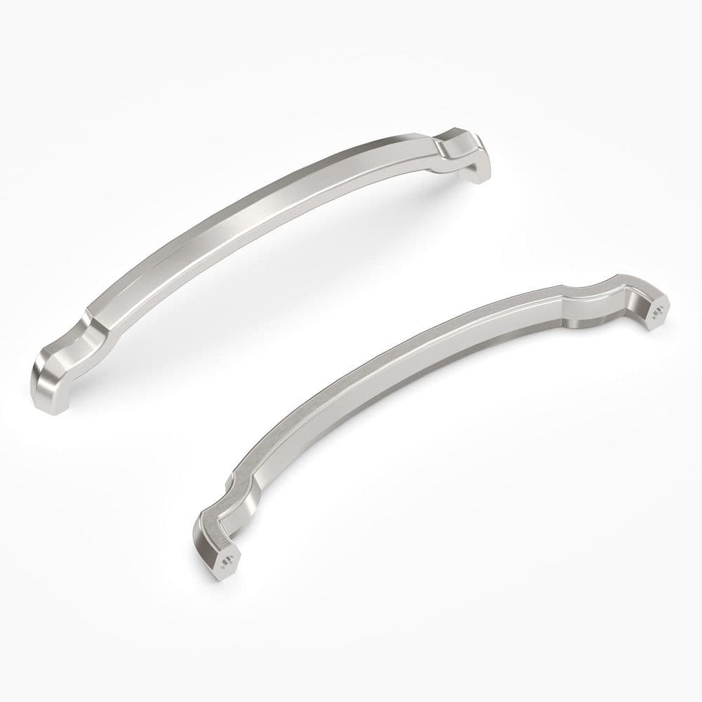 Veranda Collection 6-5/16 in. (160 mm) Center-to-Center Satin Nickel Finish Cabinet Pull (10-Pack) price history on PriceWatchPro