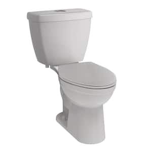 Foundations 2-piece 1.1 GPF/1.6 GPF Dual Flush Elongated Toilet in White, Seat Included (6-Pack)