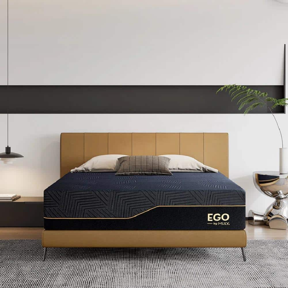 Ego Black California King Medium Copper Gel Memory Foam 14 in. Bed-in-a-Box Mattress -  MLILY, MCE140CK000T