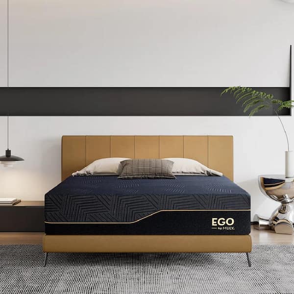 MLILY Ego Black California King Medium Copper Gel Memory Foam 14 in. Bed-in-a-Box Mattress