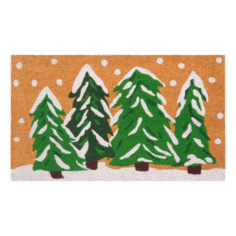 Calloway Mills Winter Wonderland 17 in. x 29 in. Coir Door Mat