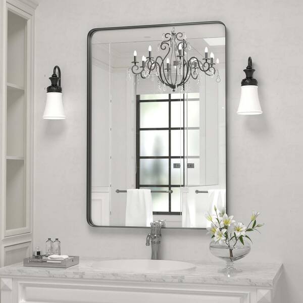 22 X 30 Fosset Frameless Mirror With Shelf White - Kate & Laurel