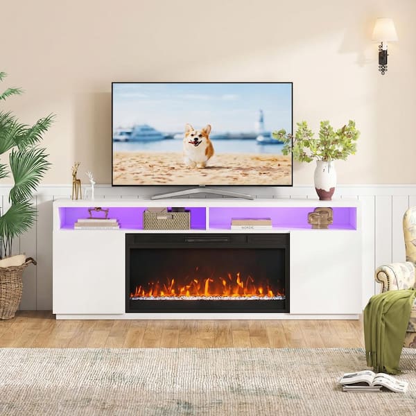 Have a question about IHOMEadore 68 in. Freestanding Fireplace TV