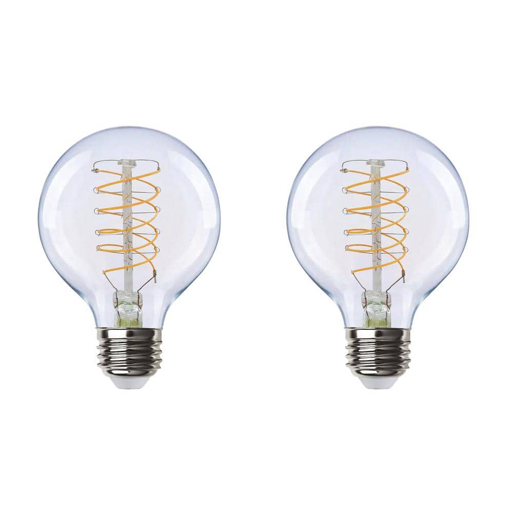 60-Watt Equivalent G25 ENERGY STAR and Dimmable Filament LED Light Bulb in Bright White (2-Pack) price history on PriceWatchPro