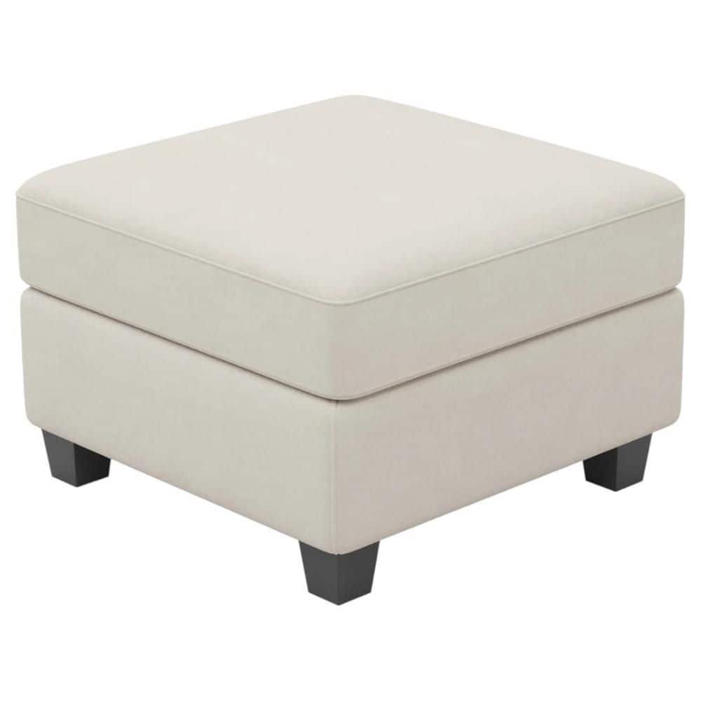 Velvet Square Storage Ottoman Large Ottoman
