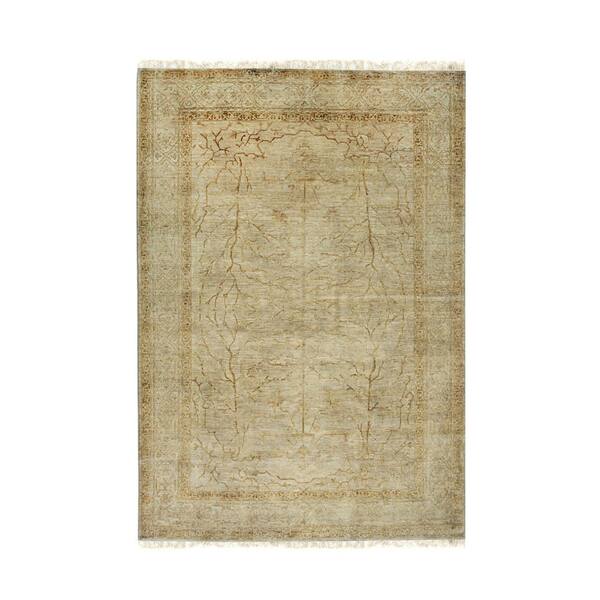 Safavieh Hand-Knotted Peshawar Vegetable Dye Ivory/ Gold Wool Rug - 8' x 10