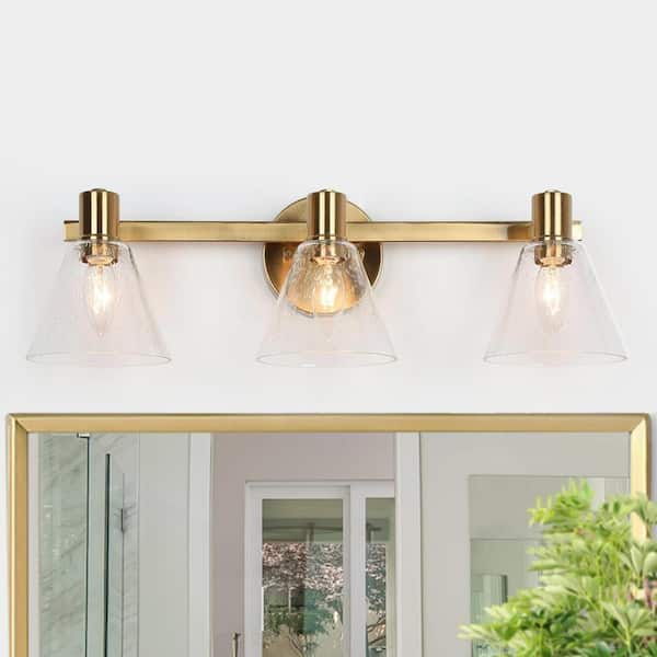 polished brass bathroom wall sconces