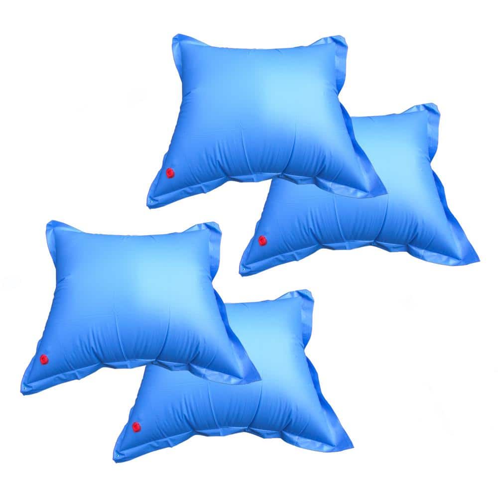 4-Pack Blue Vinyl Above Ground Pool Ice Equalizer Pillows