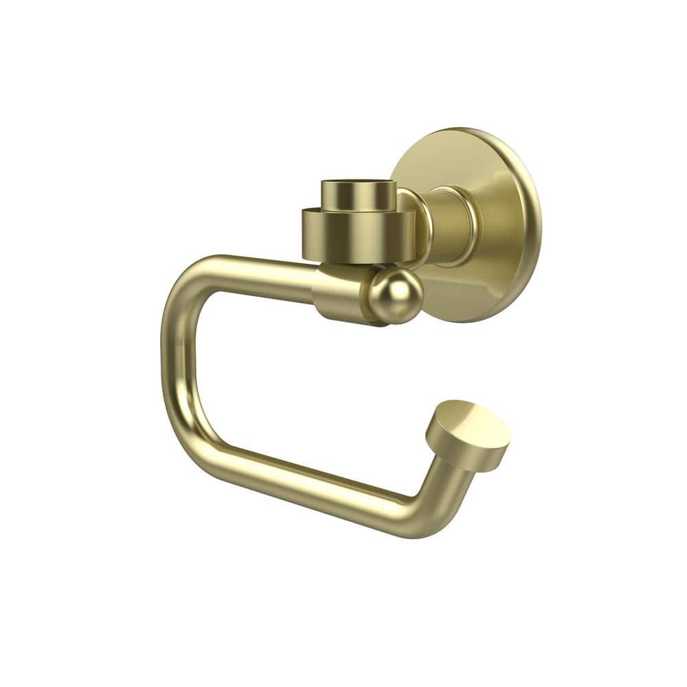 Allied Brass Continental Collection Europen Style Single Post Toilet   Satin Brass Allied Brass Toilet Paper Holders 2024e Sbr 64 1000 